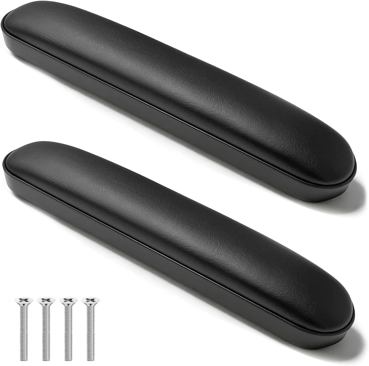 Padded Armrests for Wheelchair, Premium Wheelchair Armrest Pads, 10-1/4" Long Wheelchair Armrest Replacement Accessories, Compatible with All Brands(1 Pair)