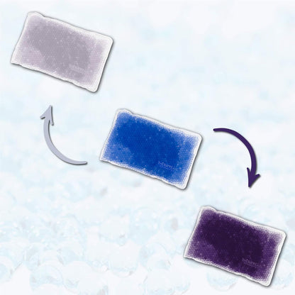 TheraPearl-14070 Color Changing Reusable Hot Cold Pack with Strap, Sports Size Ice Pack with Gel Beads, 11" x 4.5"
