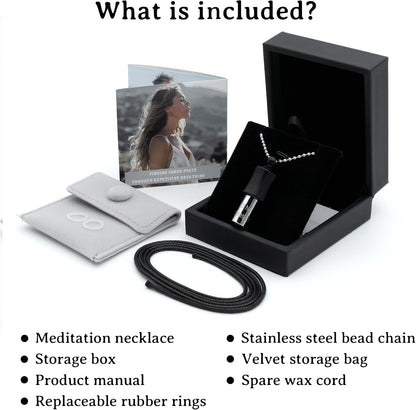Stress Relief Gift for Men, WomenAnxiety Necklace 528 Hz Breathing Meditation Whistle Mindfulness Device for Stress Relief Calm Meditation Adjusting Breathing Anxiety Relief Necklace