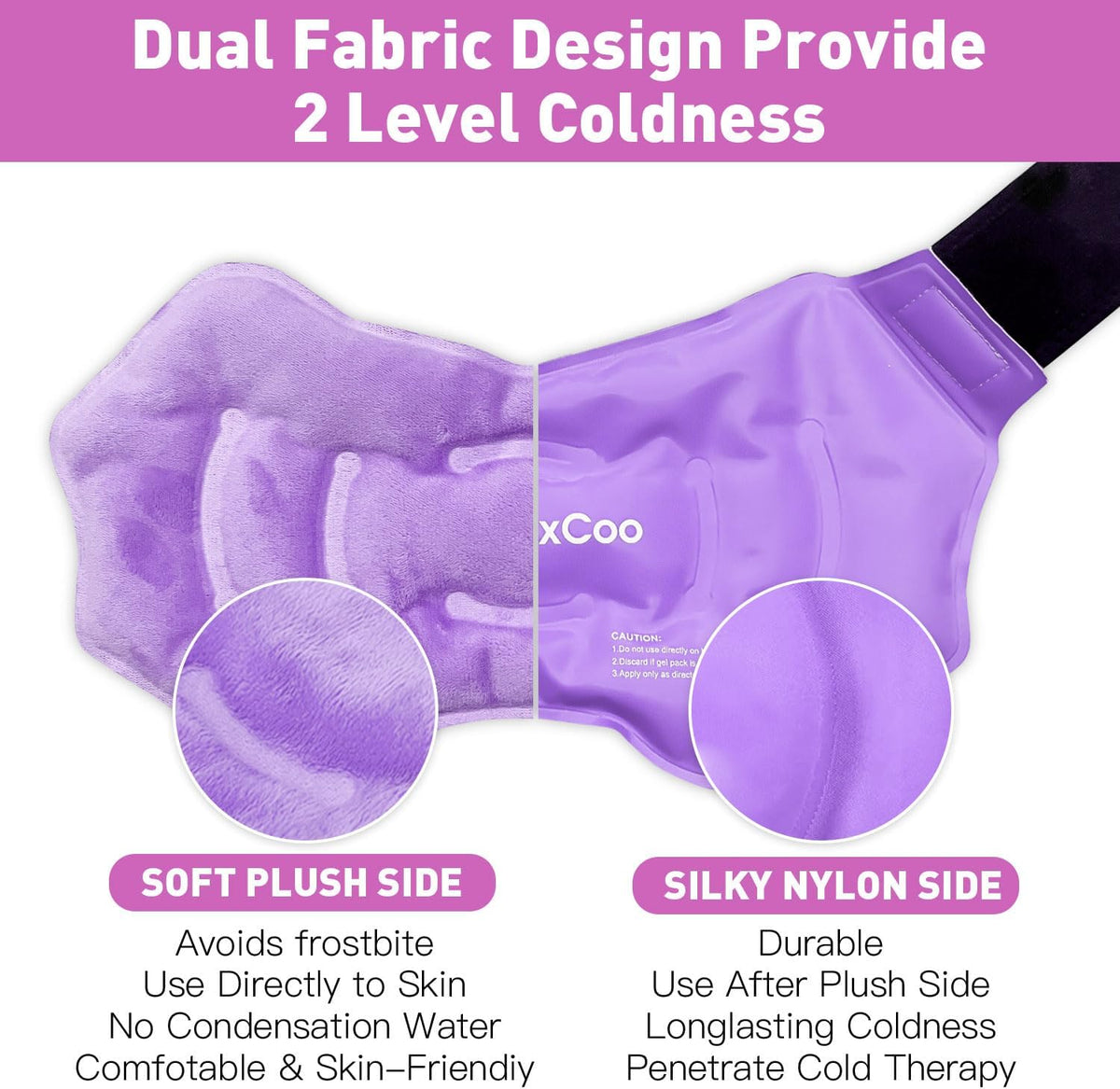 RelaxCoo Ankle Ice Pack Wrap for Swelling, Reusable Gel Ice Pack for Ankle Injuries, Cold Compress Therapy for Foot Pain Relief, Achilles Tendonitis, Plantar Fasciitis, Sprains