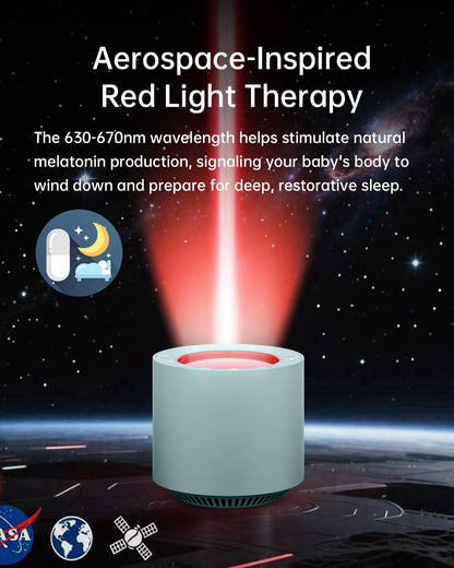 Red Light Therapy White Noise Sleep Sound Machine for Baby