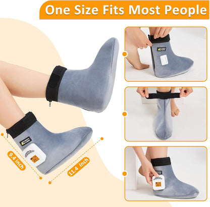 Feet Warmers, 5000mAh Rechargeable Foot &Ankle Heating Pad for Circulation