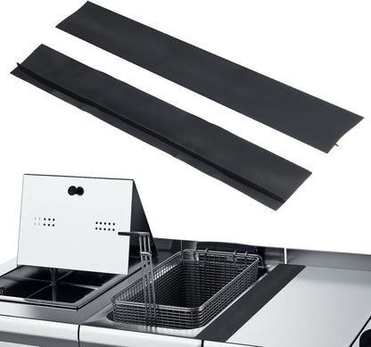 PATIKIL Silicone Stove Gap Covers, 2 Pack Kitchen Stove Gap Filler 25 Inch Heat Resistant Oven Gap Filler Seal Strips for Stovetop Ovens and Counter, Gray