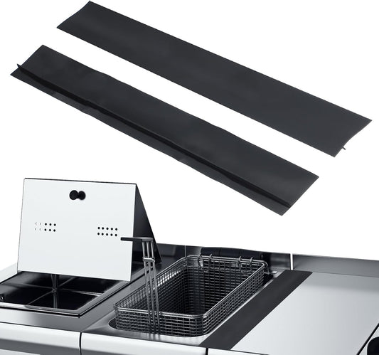 PATIKIL Silicone Stove Gap Covers, 2 Pack Kitchen Stove Gap Filler 25 Inch Heat Resistant Oven Gap Filler Seal Strips for Stovetop Ovens and Counter, Gray