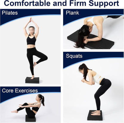 StrongTek Foam Balance Pad, High-Density TPE, 15.8 x 13 x 2 in, Non-Slip | Water-Resistant, Supportive Cushioning, Kneeling Support, Core Strength and Stability Training, Physical Therapy and Yoga