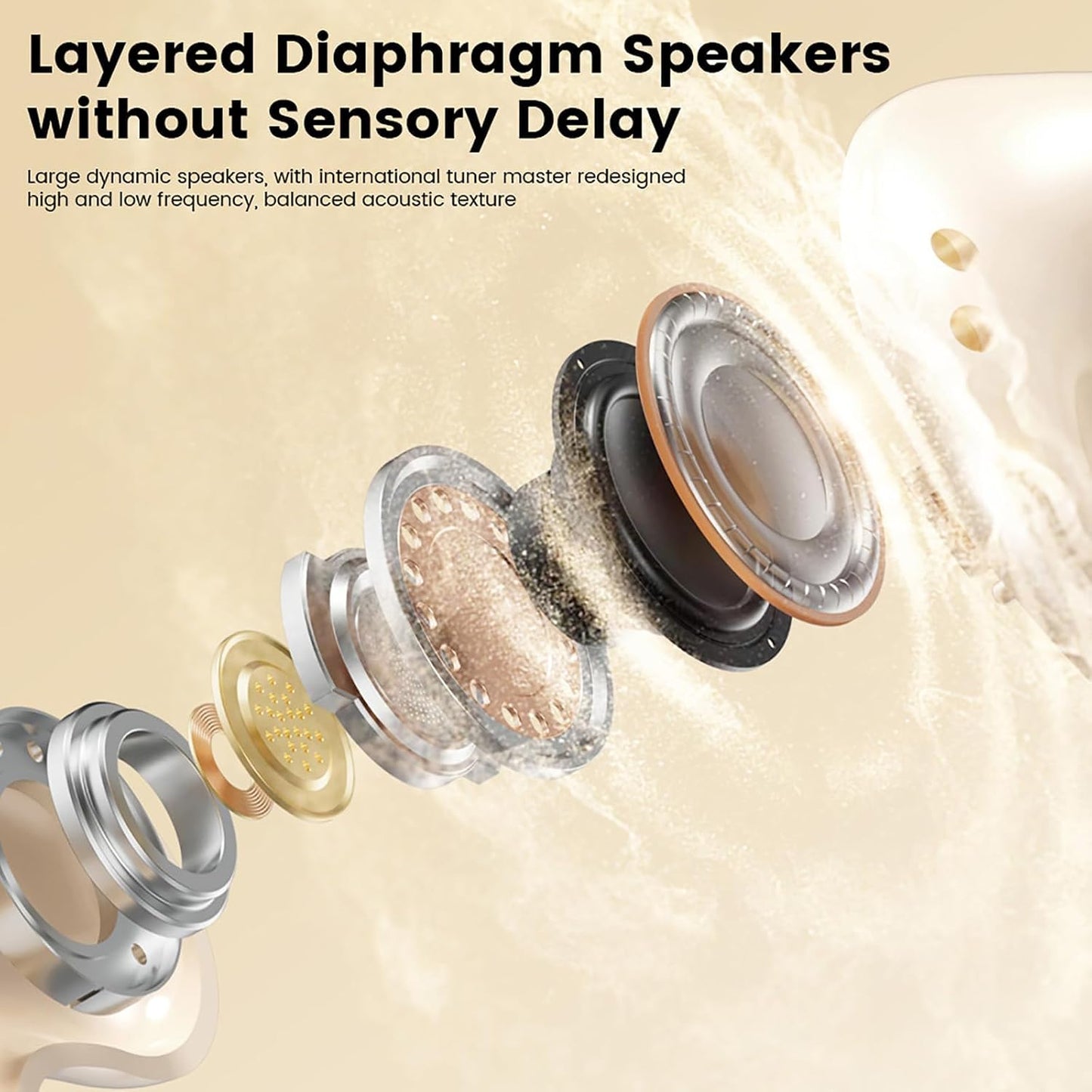 Invisible Mini Sleep Earbuds Wireless Bluetooth, 2-in-1 Dual Design for Side Sleepers, Ultra-Low Profile Soft Ear Tips for Small Ears, Noise Blocking Sleep Headphones with Portable Charging Case