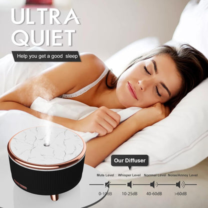 Diffusers for Essential Oils Large Room, 500ml Aromatherapy Diffuser Cool Mist Humidifier with Remote Control,7 Colors Lights & 5 Mist Mode Waterless Auto Off for Women Office Home