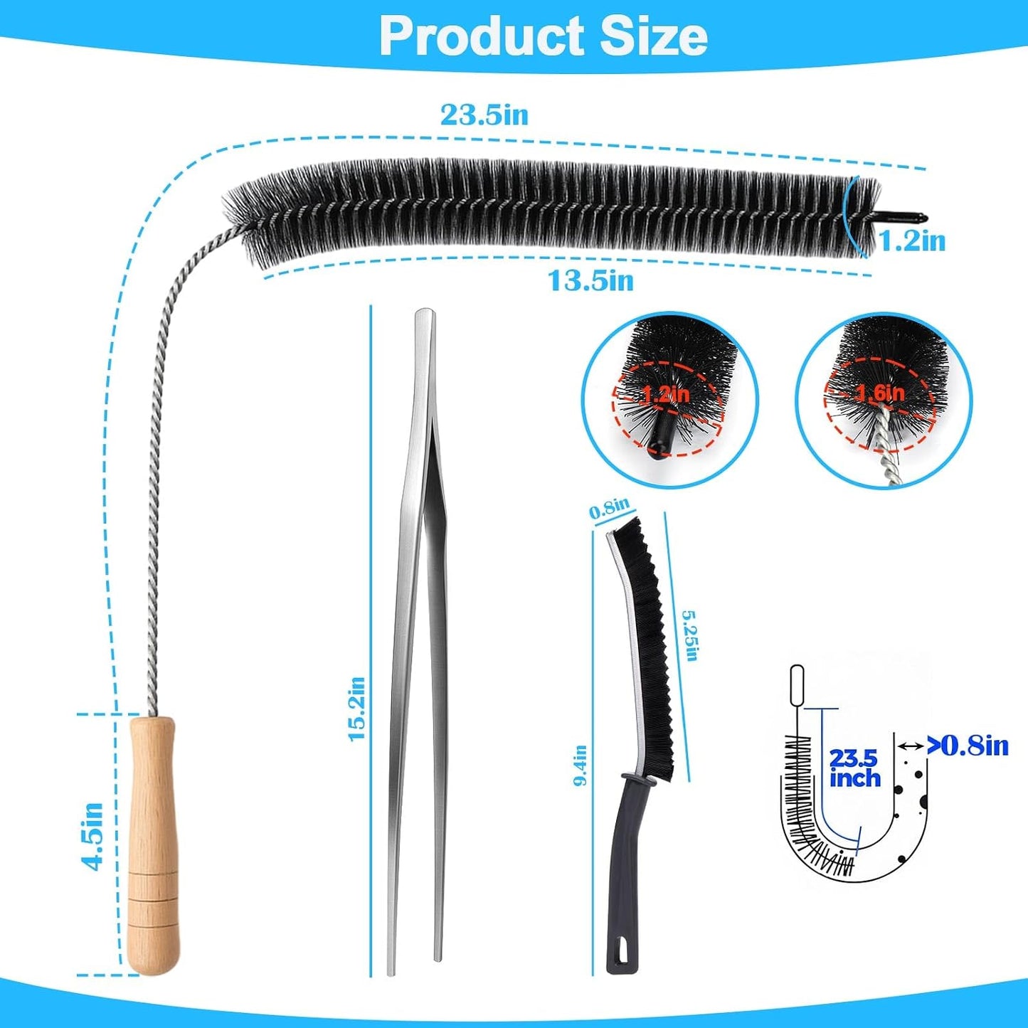 Dryer Vent Cleaner Brush,Flexible Clothes Dryer Lint Brush | Lint Trap Cleaning Tool,Laundry Room Essentials Lint Remover Accessories,Refrigerator Coil Brush,Household Cleaning Supplies
