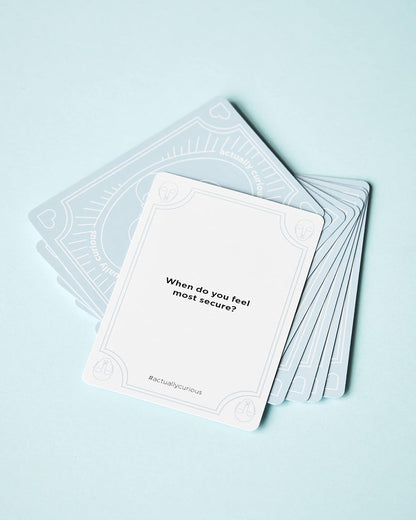 Actually Curious The Original Curiosity Edition - Team Building Games for Work, Activities for Teens, Family Game Night, Conversations with Friends, Couples Gifts - 52 Deep Conversation Cards