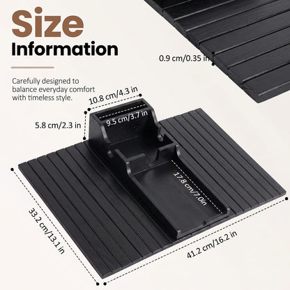 Acacia Couch Armrest Table, Over the Couch Arm Tray with Removable Couch Cup Holder, 2 in 1 Design Foldable Armchair Couch Caddy and Sofa Drink Cup Holder for Home Essentials Decor Hack