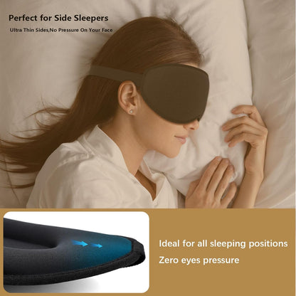 Sleep Mask for Side Sleeper Women Men,Blackout Eye Masks for Sleep
