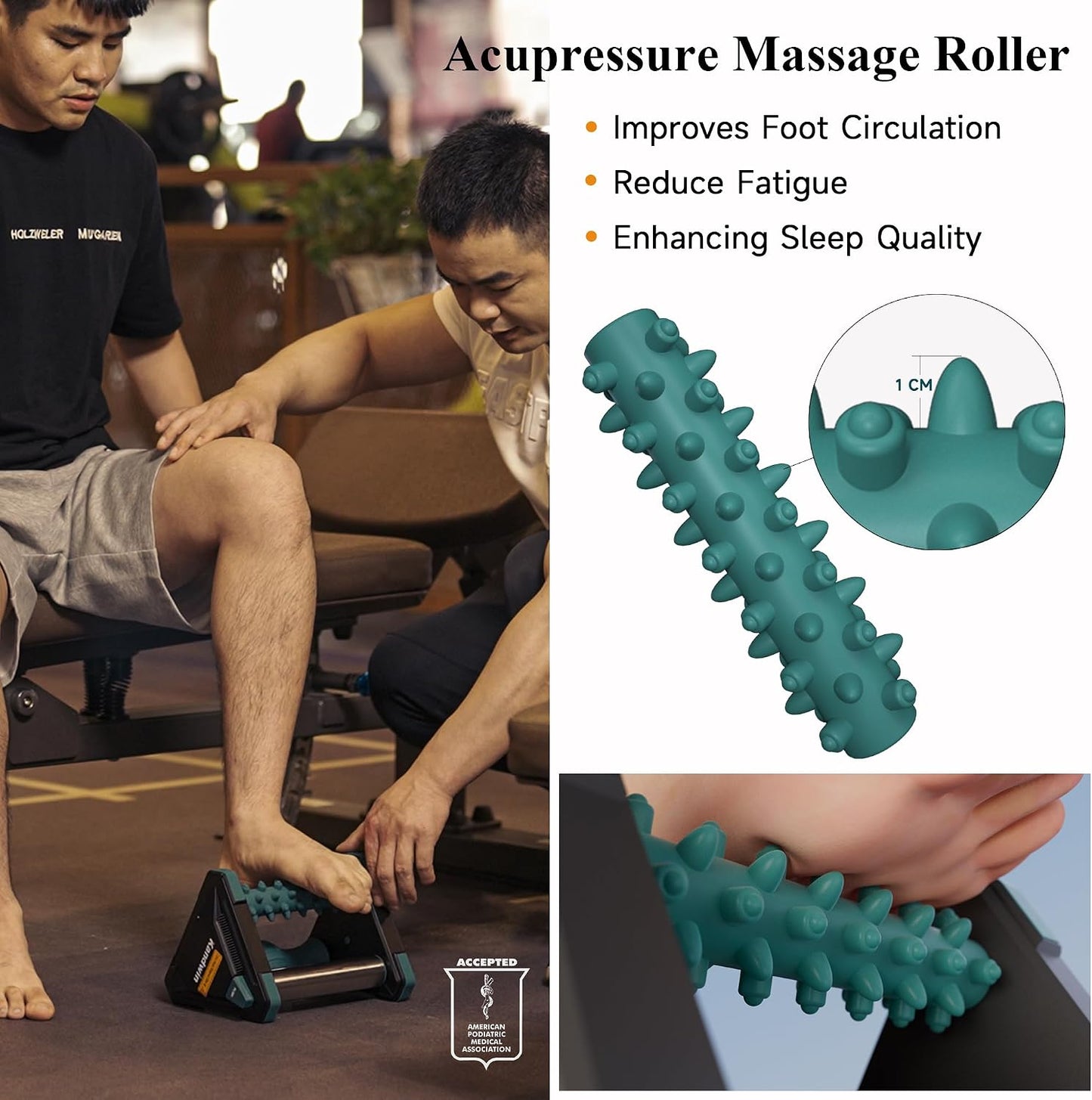 Icing Foot Roller Massager for Plantar Fasciitis Relief, Cold Therapy Massage Tool for Heel Arch Pain & Sore Tired Feet, Runners, Athletes, Standing Workers, Home Office Gym Use, Grey