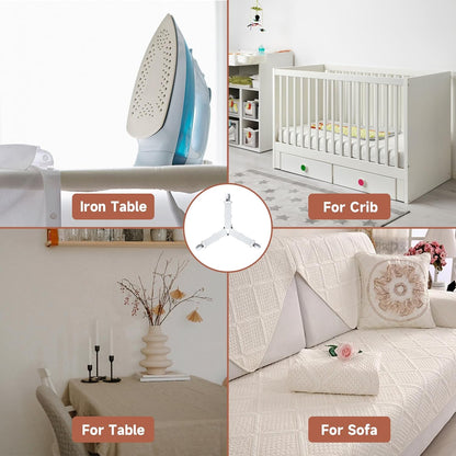 Bed Sheet Straps, Upgrade Fitted Bed Sheet Holders for Corners, Non Slip Sheet Clips White 4Pcs