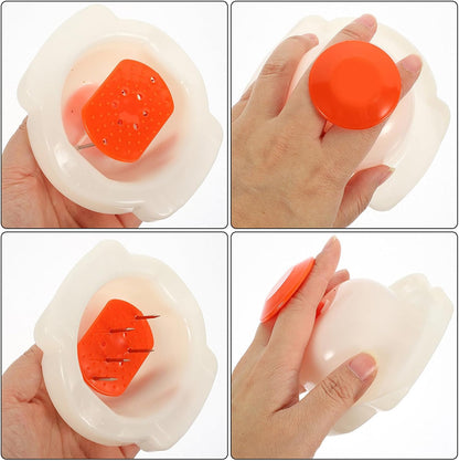 Food Safety Holder for Vegetable Slicer Mandoline Hand Guard Kitchen Grater Protector 4.40X4.13X2.16 Inch Safe Hand Protector for Cutting and Slicing Vegetables