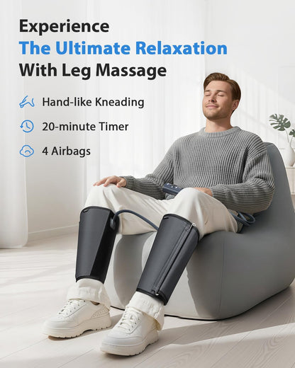 CINCOM Leg Massager for Circulation and Pain Relief FSA - HSA