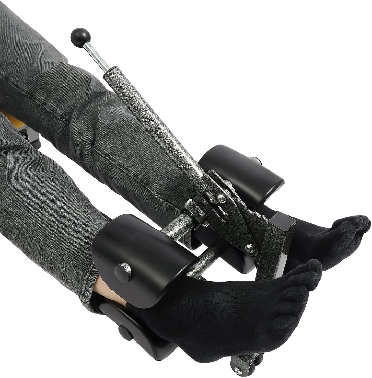 Inline Back Stretch Bench with Cervical Traction, Back Stretcher, Lumbar Decompression Table, Weight Capacity 330 lbs, for Relieve Lumbar Pain.