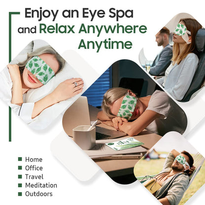 BeHoomi 20 Packs Steam Eye Mask, Heated Eye Mask Warm Compress for Eyes, Disposable Self Heating Steam Mask for Home, Sleep, Spa, Travel Essentials & Relaxation Gifts for Women (Unscented)