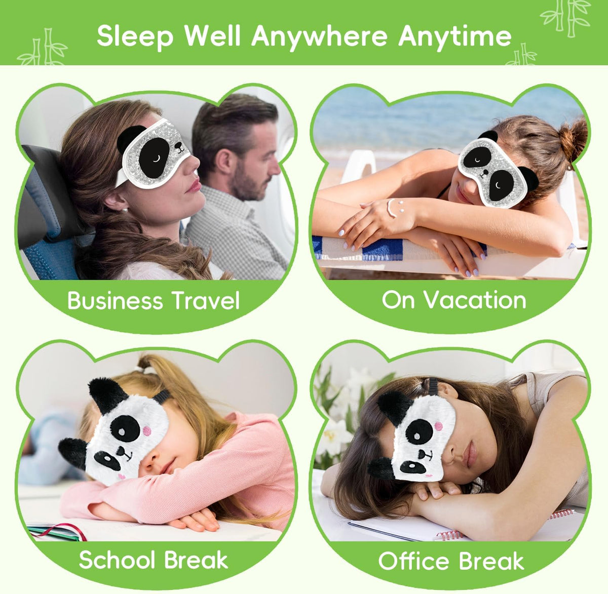 my novel things Cooling Eye Mask and Plush Sleep Mask for Woman 2PCS