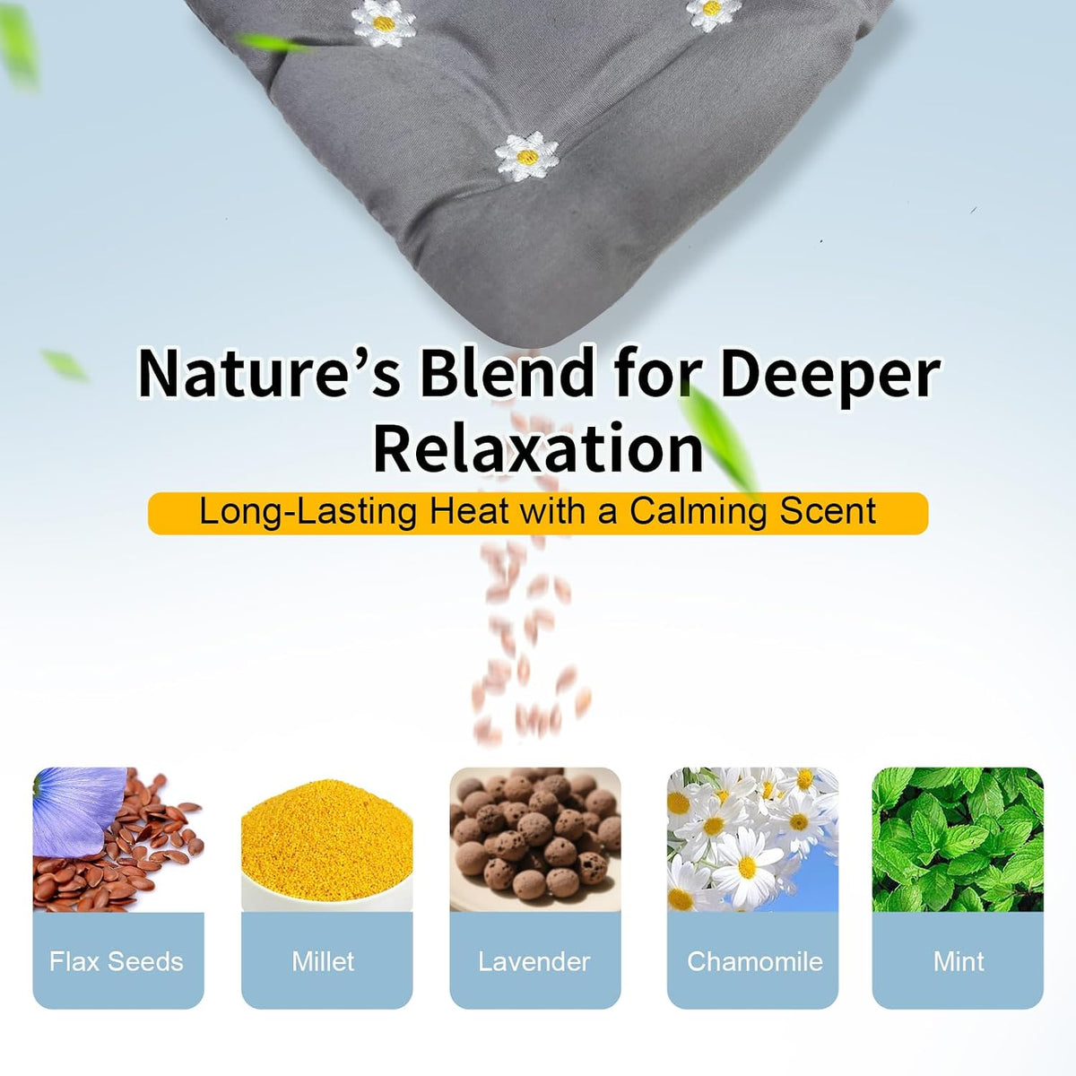 Heating pad for Neck Shoulders and Back Microwavable Machine Washable 27x5 Microwave Rice Bag for Heat Therapy Reusable Hot Pack for Muscle Cramps Moist Warm Bean Bag for Pain Relief Levender Scented