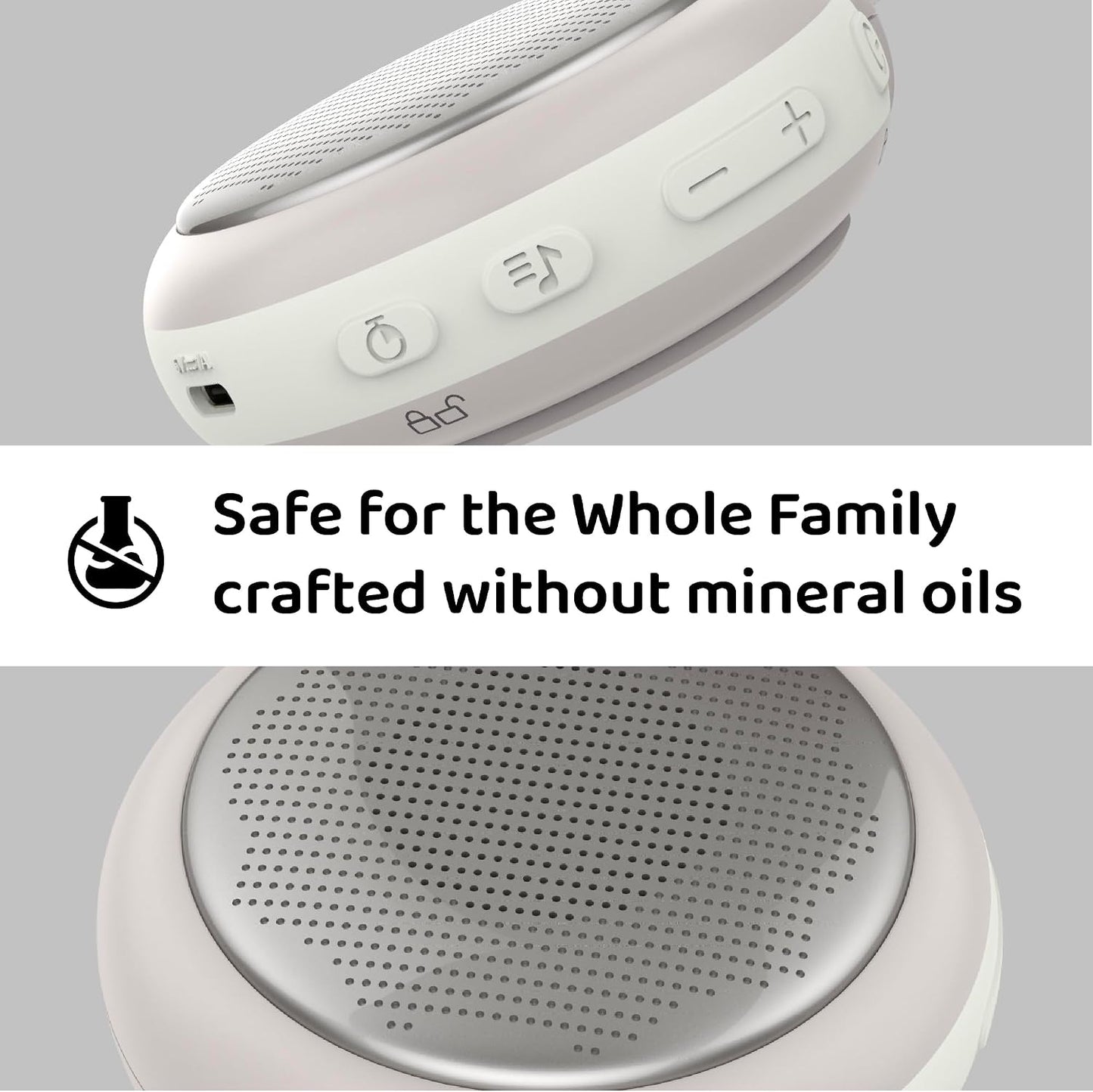 Moonybaby Portable Sound Machine, Baby Sleep Soothe, 9 Soothing Sounds, White Noise, Shush, Sound Therapy and Noise Canceling