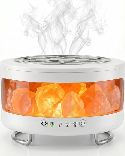 Essential Oil Diffuser with Himalayan Salt Lamp, Scent Diffusers for Home