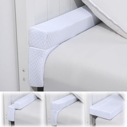 Flodable Pillow for Headboard Gap,Bed Gap Filler Queen Size,Adjustable Bed Wedge Pillow for Headboard,Rectangular Bed Gap Filler,Foam Mattress Gap Filler(Gray,Queen)
