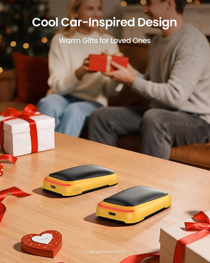 Gaiatop Electric Hand Warmers Rechargeable, Magnetic Pocket Hand Warmer | 2-Pack, 3 Heat Levels, Fits in Gloves, Winter Sports Hunting Essentials, Secret Santa Stocking Stuffers Gifts for Men Women