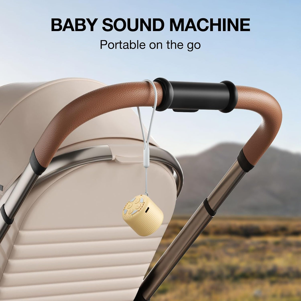 Portable Sound Machine for Baby Adults,LEICEX Travel Sound Machine,15 Non-Looping Sound Timer and Memory Play, Mini White Noise Machine for Sleeping Office Privacy Travel Gift