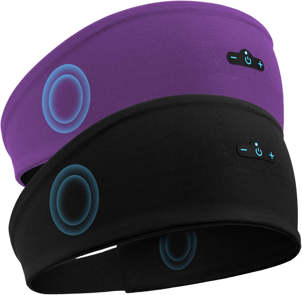 Sleep Headphones Bluetooth Headband for Side Sleeper 2-Pack, 17H Playtime, Wireless Headband Headphones with HD Stereo Speakers for Workout,Running,Yoga, Ideal Gifts for Men, Women, Teens