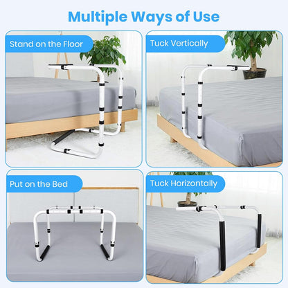 Blanket Lifter for Feet - Blanket Lifters for Foot of Bed, Adjustable 20-29 Inch Height with 4 Non-Slip Clips, Multi-Use Bed Support for Enhanced Foot, Toe, Leg and Knee Comfort