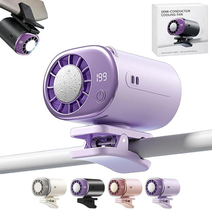 Clip On Air Conditioner Fan, 199 Speeds & 16°C Cooling (Purple)