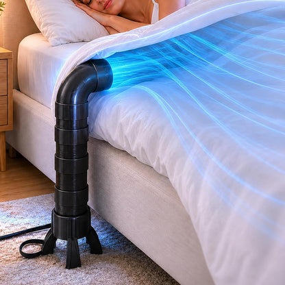Midnight Bed Cooling System for Night Sweats, Bed Fan Under Sheets, for Hot Sleepers, Bed Cooling Fan for Cooling and Sleep (Medium)