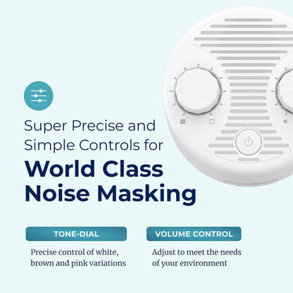 Adaptive Sound Technologies LectroSound - Noise Machine for Optimal Sleep Environment - Non-Looping Nature Sounds - Precision Volume Settings - Speech Privacy - Travel-Ready