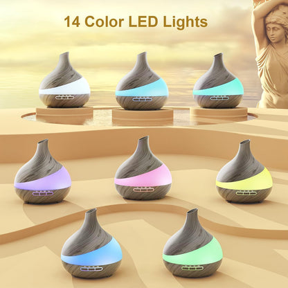 Essential Oil Diffuser for Women: 500ml with 14 Color LED