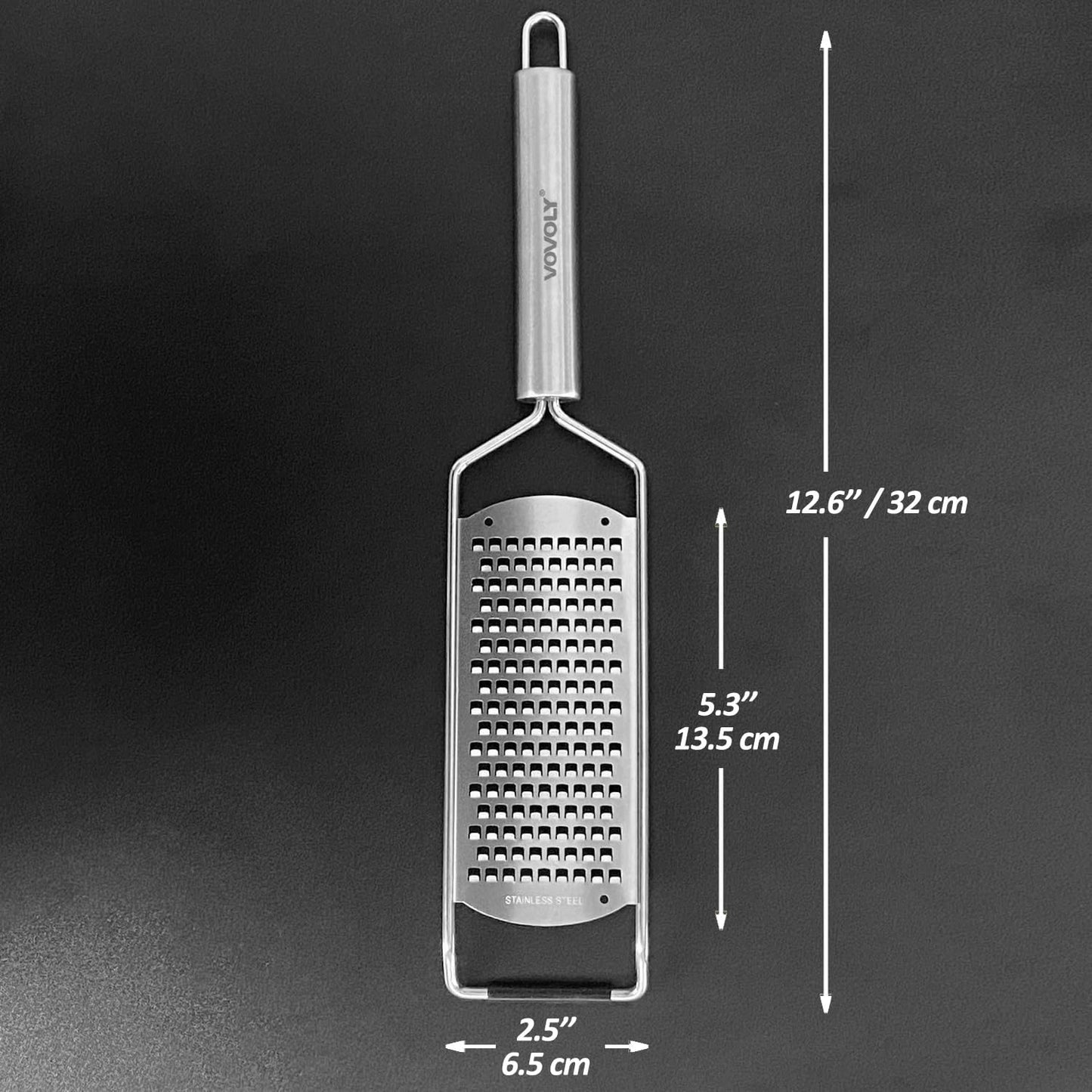 4-Pcs Pro Set Zester Grater Set, Cheese Grater with Razor-Sharp Stainless Steel Blade, Fine/Coarse/Extra Coarse/Slider Attachment