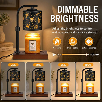 Candle Warmer Lamp Adjustable Height Dimmable for Jar Candles Hummingbird