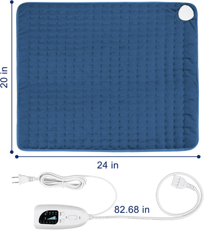 Electric Heating pad for Back Neck Shoulder Knee Arms Legs- Electric Heat Pads with 6 Heat Settings & Auto Shut Off Heat Heating Pad for Birthday Mother Father Girl Men Women