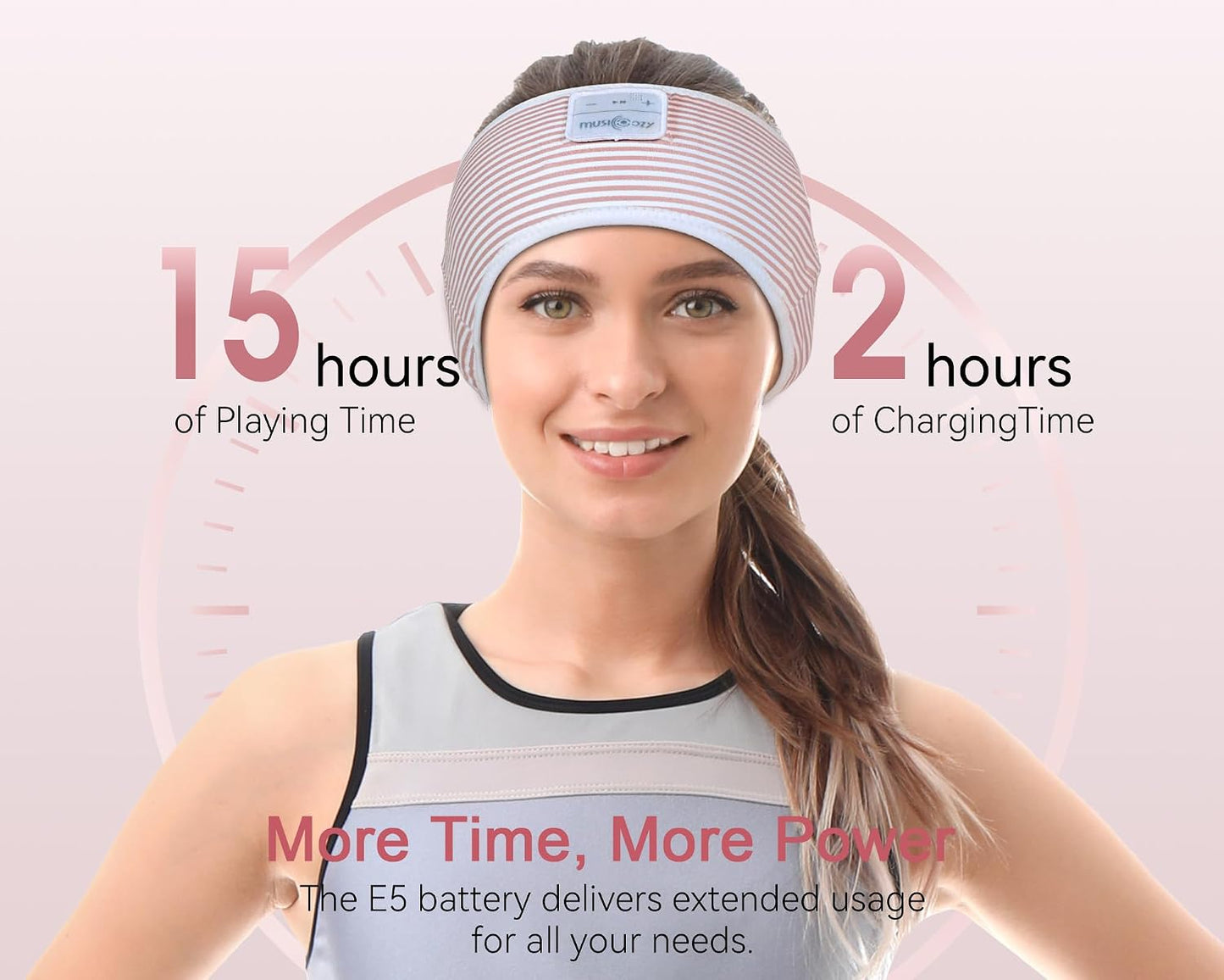 MUSICOZY Bluetooth Headband Sleep Headphones Earbuds for Sleeping Sports | Wireless Music Earphones Sports Sweat Resistant with HD Stereo Speakers for Workout Running Travel Yoga Ideal Gifts
