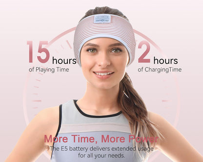 MUSICOZY Bluetooth Headband Sleep Headphones Earbuds for Sleeping Sports | Wireless Music Earphones Sports Sweat Resistant with HD Stereo Speakers for Workout Running Travel Yoga Ideal Gifts