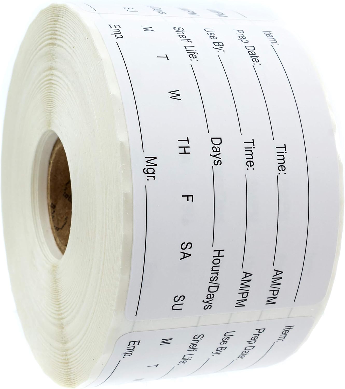 500 Dissolvable Food Prep Labels 1" x 2" Restaurant Quality Food Stickers/Meal Prep Leftovers Containers Organization/Made in The USA
