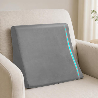Vekkia Lumbar Support Pillow for Recliner, Ergonomic Back Support for Couch | Backrest Pillow, Improve Posture, Relieve Back Pain for Long Sitting & Elderly, for Armchair & Sofa, Removable Cover,Brown