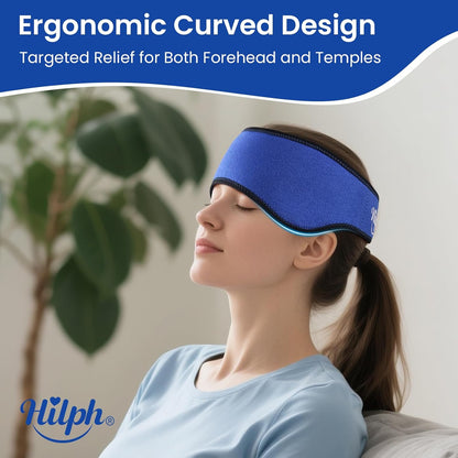 Hilph Headache Ice Pack Wrap, Adjustable Migraine Ice Head Wrap