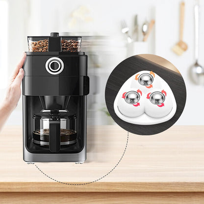 Self Adhesive Appliance Sliders 8 Pack Kitchen & Furniture Rollers | Move Small Appliances Easily 360° Glide No Tools Peel Stick 12lbs Per Wheel