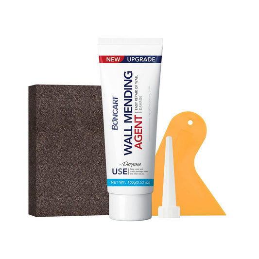 Drywall Repair Kit, 2-Pack Wall Mending Agent, Wall Spackle with Tools | Includes Scraper and Sandpaper. For Wall Surface Hole Fill, Quick And Easy Solution.