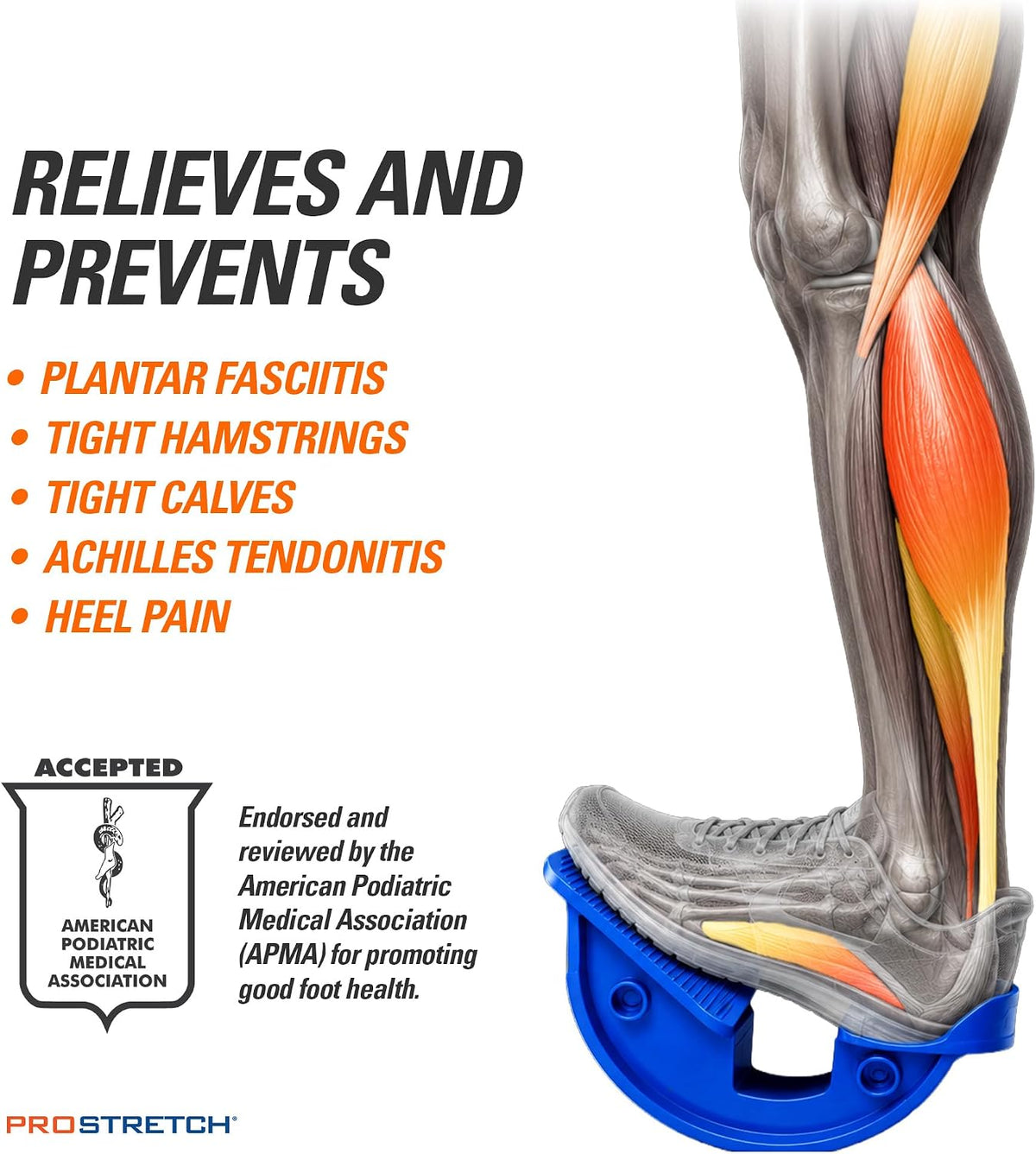 ProStretch Original, Calf Stretcher for Plantar Fasciitis & Tight Calves