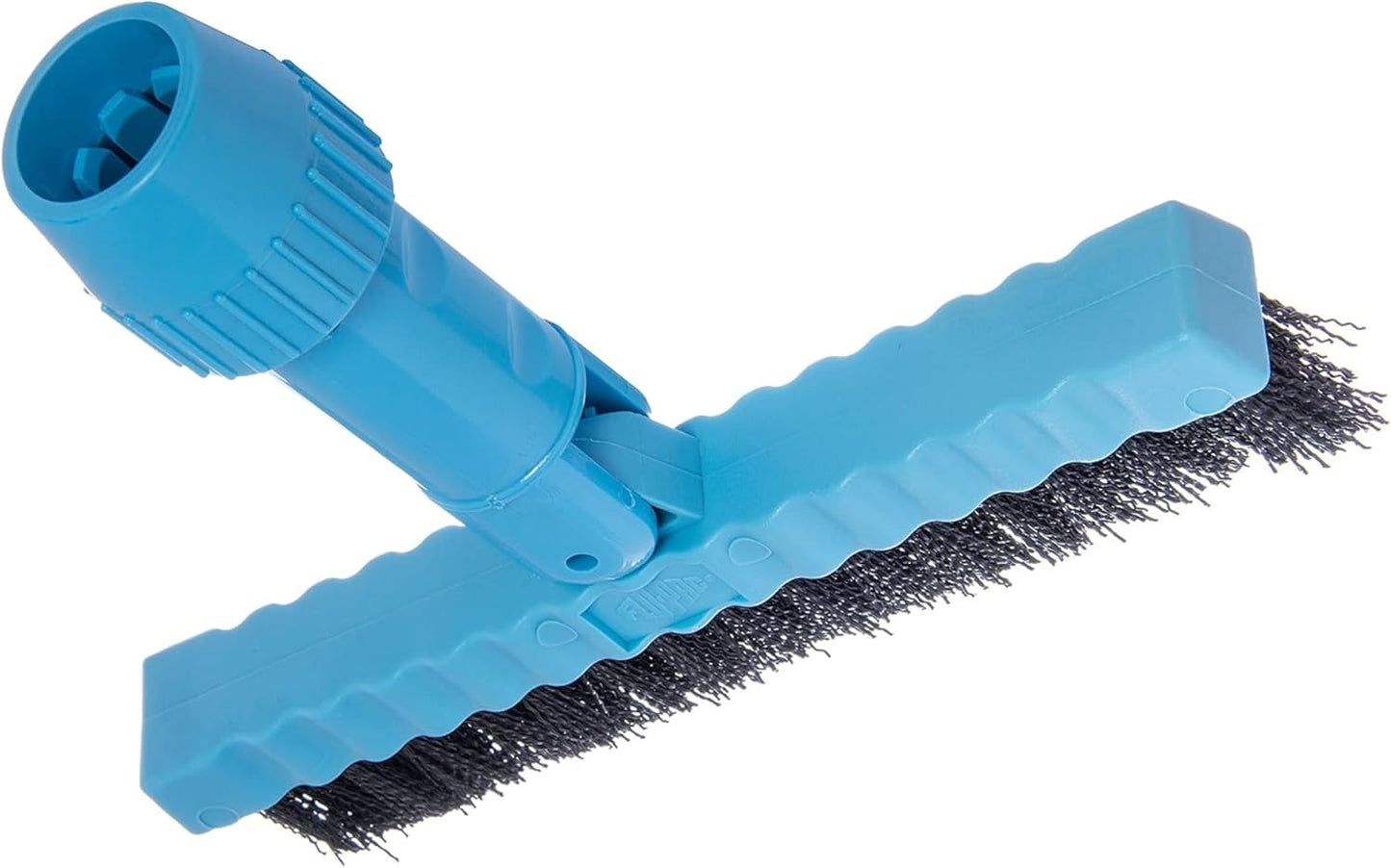 Carlisle Food Service Products Grout Line Brush with Swivel Head and Nylon Bristles for Cleaning Corners and Tile in Bathroom and Kitchen, 7.5", 1 Count, Black