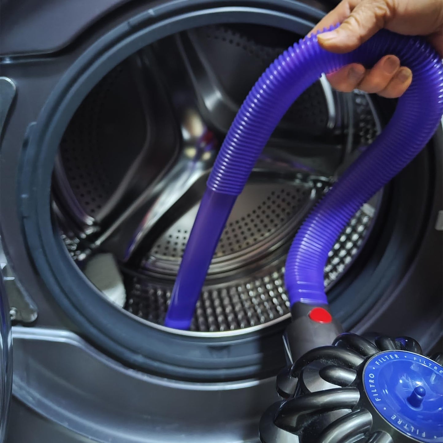 Dryer Vent Cleaner Kit for Dyson V15 V15s V12 V11 V10 V8 V7 Gen5 | 34" Flexible Crevice Tool, Cleaning Hose Attachment, Prevents Dryer Fires,Fits Tight Crevices for Car Detailing,Corners,Gaps