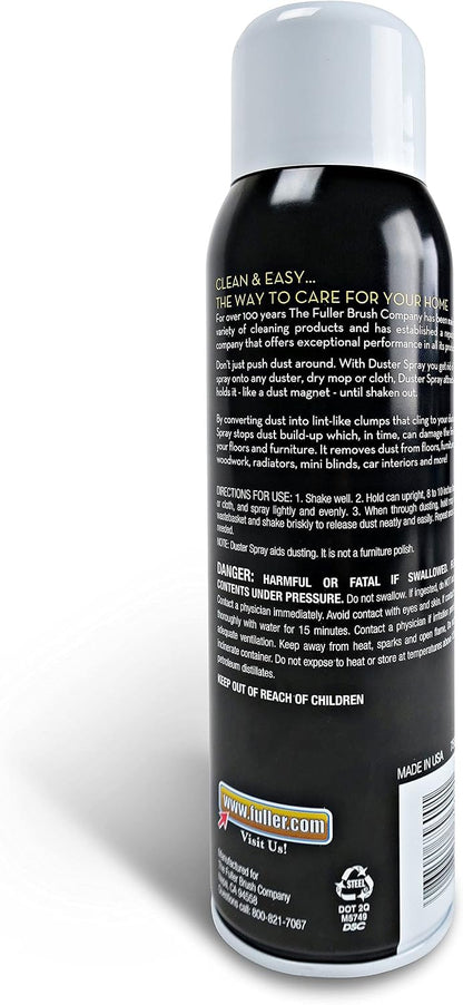 Fuller Brush Duster Spray – 15.5 oz Multi Surface Dust Removing Sprayer - Safe Household Cleaning for Floors, Furniture, Blinds & Car Interiors (Pack of 1)
