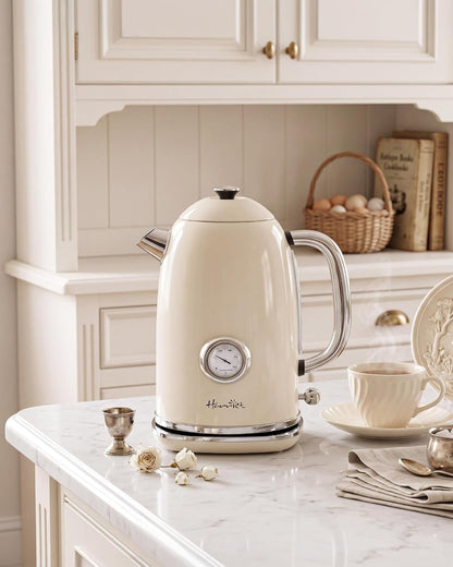 Harriet 61 oz Electric Kettle with Thermometer, Hot Water Pot, Retro