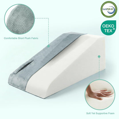 Leg Elevation Pillows for After Surgery, Memory Foam Knee Pillow for Knee Replacement Surgery, Leg Pillow Surgery Recovery Equipment for Sciatica Lower Back Hip Ankles
